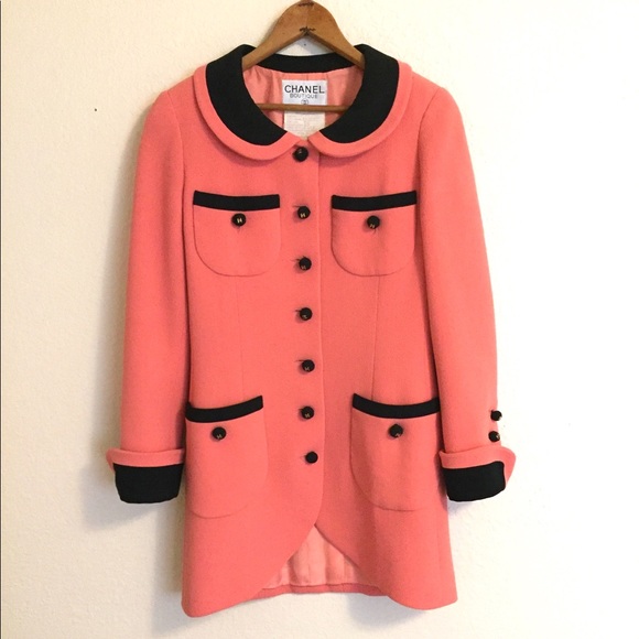 CHANEL Jackets & Blazers - CHANEL | Vintage Wool Crepe Pink Jacket